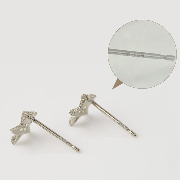 プラチナピアス ピアス プラチナ レディース オープンスター 星 プラチナ950 ピアスプラチナ PT シンプル おしゃれ ハート 地金 小さめ 小さい 華奢 両耳 セット | DEVAS | 05