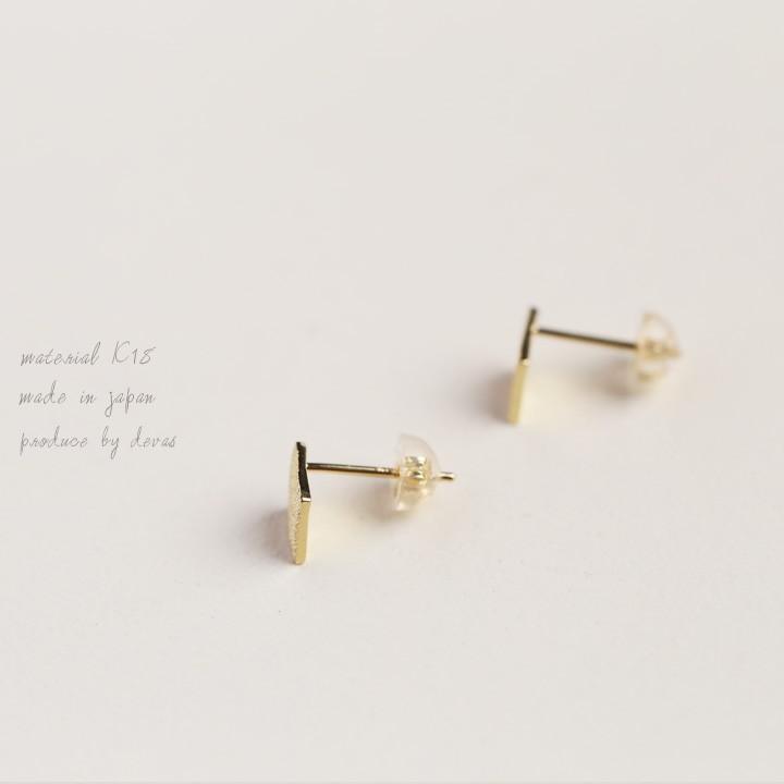 【土日限定2000円OFFクーポン有】 18金 ピアス k18 18金ピアス 18k ひし形 スタッド k18ピアス レディース ピアス18金 18kピアス 両耳 セット | DEVAS | 03