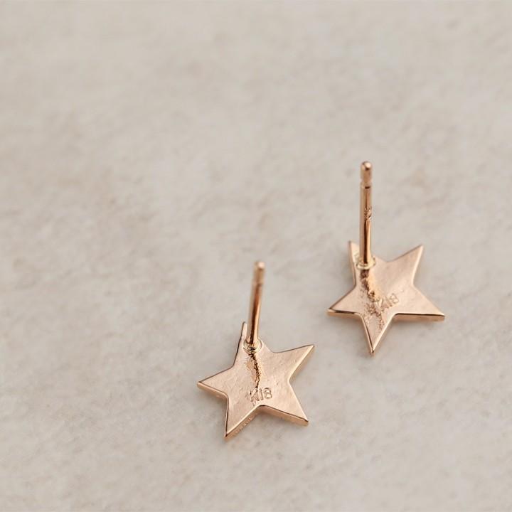【土日限定2000円OFFクーポン有】 18金 ピアス k18 ピンクゴールド 18金ピアス 18k スター 星 k18ピアス レディース ピアス18金 両耳 セット | DEVAS | 03