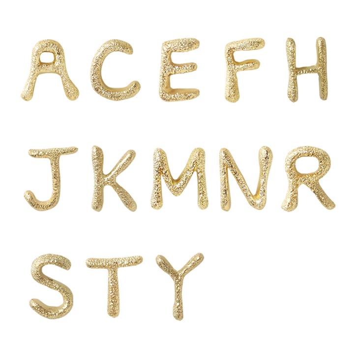 18金 ピアス k18 18金ピアス 18k イニシャル シンプル k18ピアス レディース ピアス18金 ピンクゴールド 地金 ゴールド 18kピアス つけっぱなし 18 金 片耳用 | DEVAS | 05