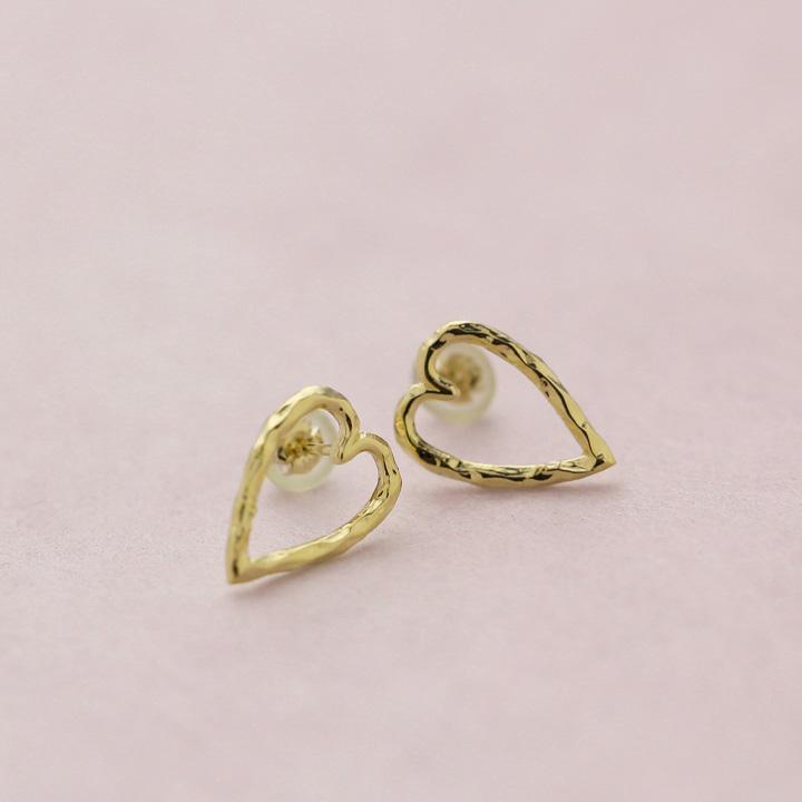 【土日限定3500円OFFクーポン有】 18金 ピアス k18 18金ピアス 18k オープンハート k18ピアス レディース ピアス18金 18kピアス 両耳 セット | DEVAS | 03