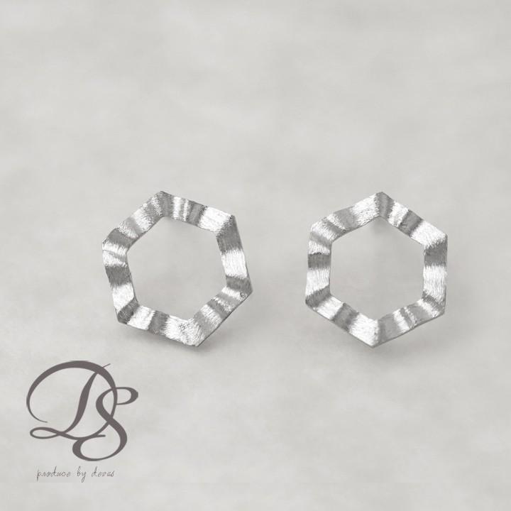 プラチナピアス ピアス プラチナ レディース 六角形 プラチナ950 ピアスプラチナ PT シンプル おしゃれ 地金 華奢 シンプルピアス 小さめ 小さい 両耳 セット | DEVAS