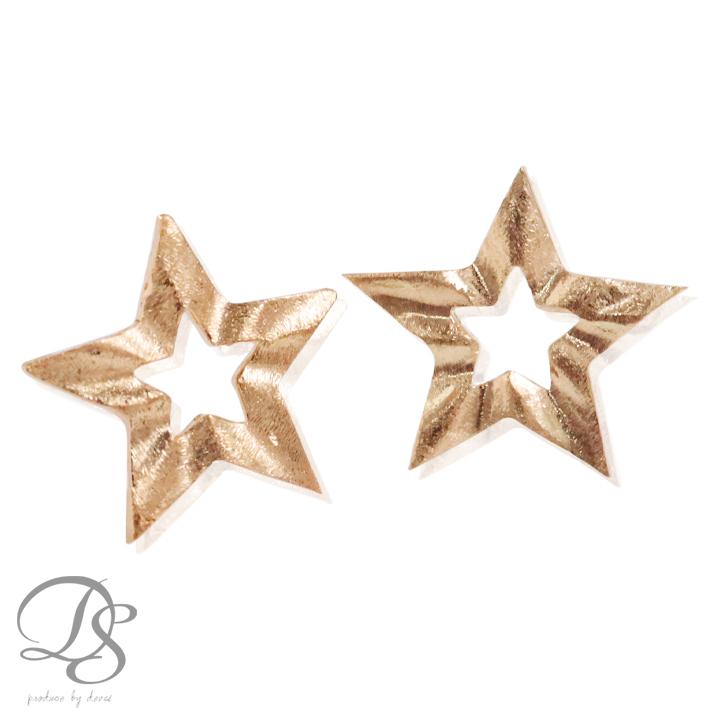 【土日限定1500円OFFクーポン有】 18金 ピアス k18 ピンクゴールド 18金ピアス 18k スター 星 k18ピアス レディース ピアス18金 両耳 セット | DEVAS