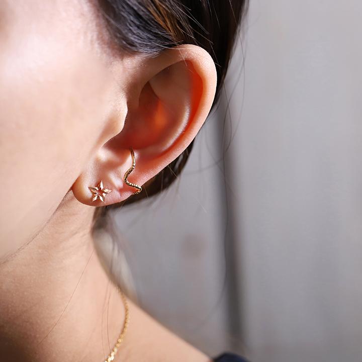 【土日限定1500円OFFクーポン有】 18金 ピアス k18 ピンクゴールド 18金ピアス 18k スター 星 k18ピアス レディース ピアス18金 両耳 セット | DEVAS | 09