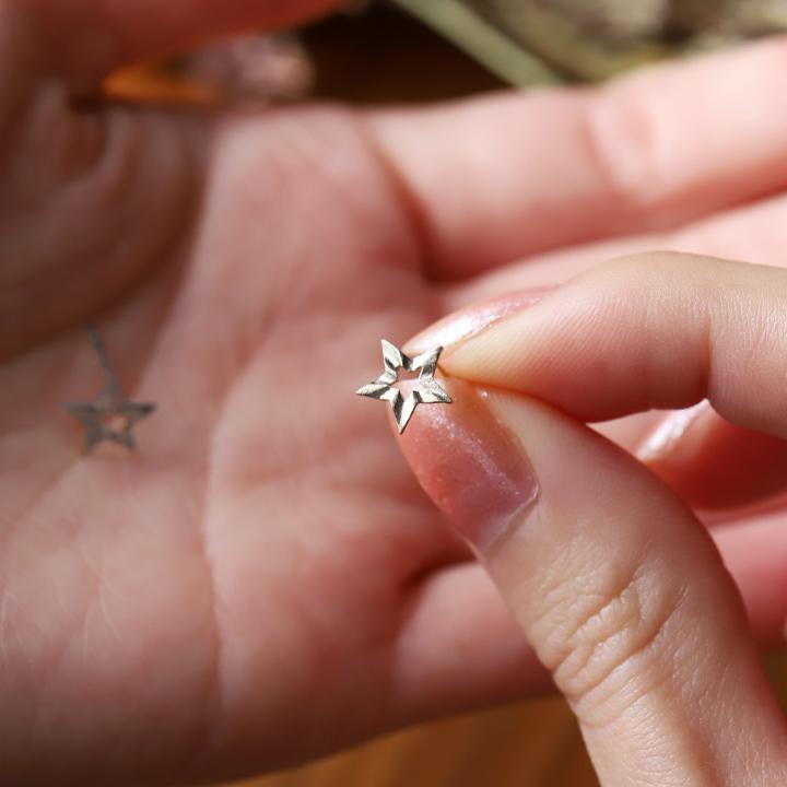 プラチナピアス ピアス プラチナ レディース スター 星 スタッズ プラチナ950 ピアスプラチナ PT シンプル おしゃれ ハート 地金 小さめ 小さい 華奢 両耳 | DEVAS | 10