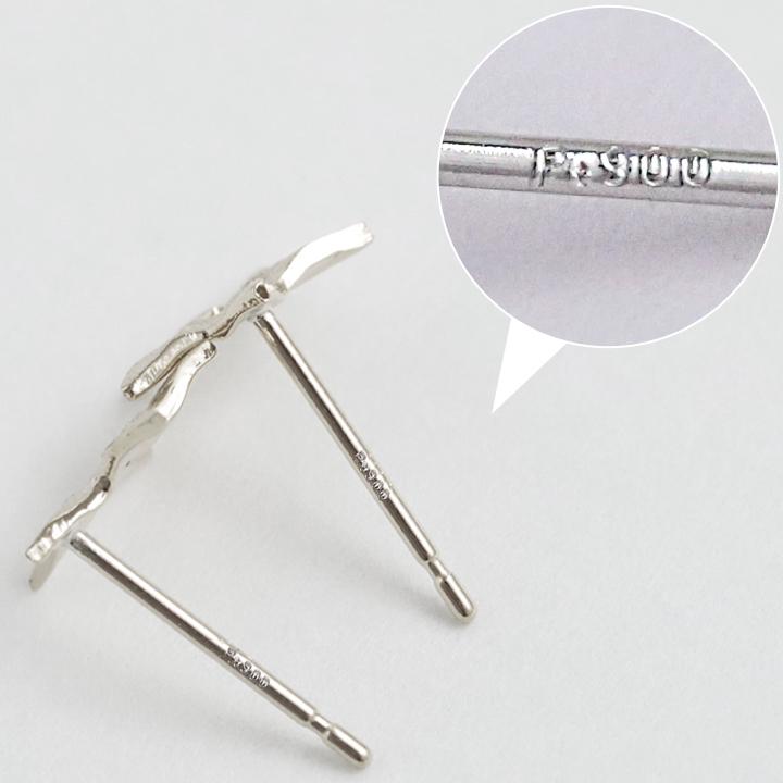 プラチナピアス ピアス プラチナ レディース スター 星 スタッズ プラチナ950 ピアスプラチナ PT シンプル おしゃれ ハート 地金 小さめ 小さい 華奢 両耳 | DEVAS | 06