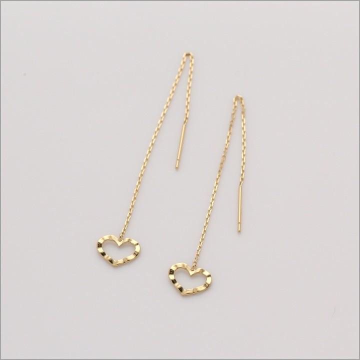 6月土日限定 7%クーポン▼ 18金 ピアス k18 揺れる アメリカンピアス 18k オープンハート 18金ピアス k18ピアス レディース ピアス18金 両耳 | DEVAS | 04