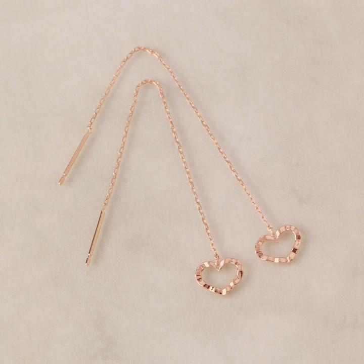 6月土日限定 7%クーポン▼ 18金 ピアス k18 ピンクゴールド 揺れる アメリカンピアス 18k オープンハート 18金ピアス k18ピアス ピアス18金 18k | DEVAS | 04
