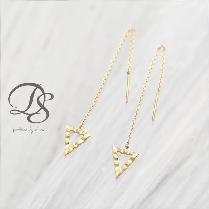 【土日限定1500円OFFクーポン有】  18金 ピアス k18 揺れる アメリカンピアス 18k 三角形 トライアングル 18金ピアス k18ピアス レディース ピアス18金 | DEVAS