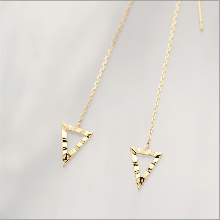 【土日限定1500円OFFクーポン有】  18金 ピアス k18 揺れる アメリカンピアス 18k 三角形 トライアングル 18金ピアス k18ピアス レディース ピアス18金 | DEVAS | 04