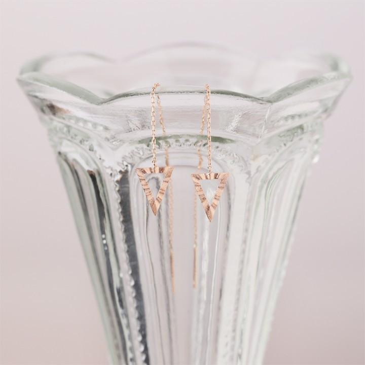 【土日限定1500円OFFクーポン有】 18金 ピアス k18 ピンクゴールド 揺れる アメリカンピアス 18k 三角形 18金ピアス k18ピアス レディース ピアス18金 | DEVAS | 01