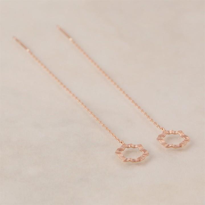 【土日限定1500円OFFクーポン有】 18金 ピアス k18 ピンクゴールド 揺れる アメリカンピアス 18k 六角形 18金ピアス k18ピアス レディース ピアス18金 | DEVAS | 03