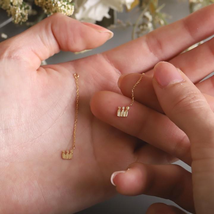 18金 ピアス 18k 18金ピアス レディース シンプル クロス サボテン 王冠 星 ハート ピアスチャーム 選べる モチーフ ゴールド 金ピアス k18 金属アレルギー対応 | DEVAS | 13