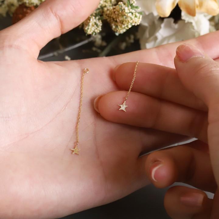 18金 ピアス 18k 18金ピアス レディース シンプル クロス サボテン 王冠 星 ハート ピアスチャーム 選べる モチーフ ゴールド 金ピアス k18 金属アレルギー対応 | DEVAS | 14