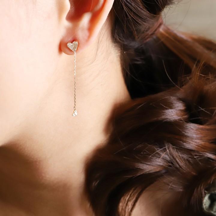 18金 ピアス 18k 18金ピアス レディース シンプル クロス サボテン 王冠 星 ハート ピアスチャーム 選べる モチーフ ゴールド 金ピアス k18 金属アレルギー対応 | DEVAS | 04