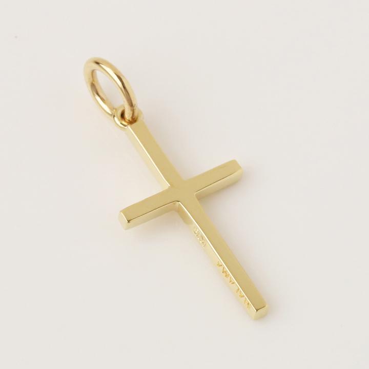 大特価！！K18 ネックレストップ クロス K18 シン クロス ペンダントトップ thin クロスネックレス