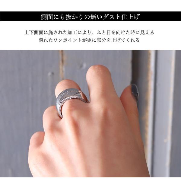シルバー リング 18金 メッキ k18 コーティング 指輪 シルバー925 シルバーリング シンプル レディース 刻印 ネーム 幅広 太め 18k ゴールド silver925 銀 | DEVAS | 03