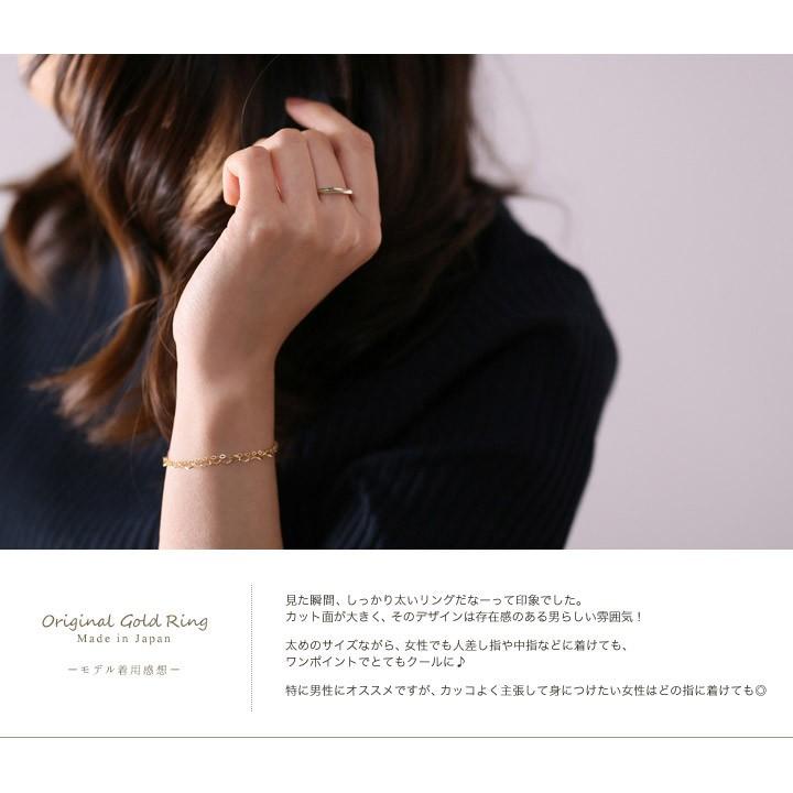 【土日限定3000円OFFクーポン有】 18金 リング k18 ピンキーリング ホワイトゴールド 指輪 k18リング カットリング 18k レディース 18金指輪 18金リング | DEVAS | 05