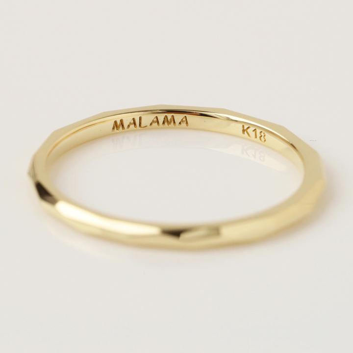 【土日限定2000円OFFクーポン有】 18金 リング k18 ピンキーリング k18リング カットリング S 18k 指輪 レディース 18金指輪 18金リング ピンキー | DEVAS | 02