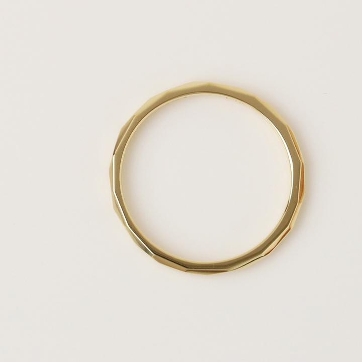 【土日限定2000円OFFクーポン有】 18金 リング k18 ピンキーリング k18リング カットリング S 18k 指輪 レディース 18金指輪 18金リング ピンキー | DEVAS | 03