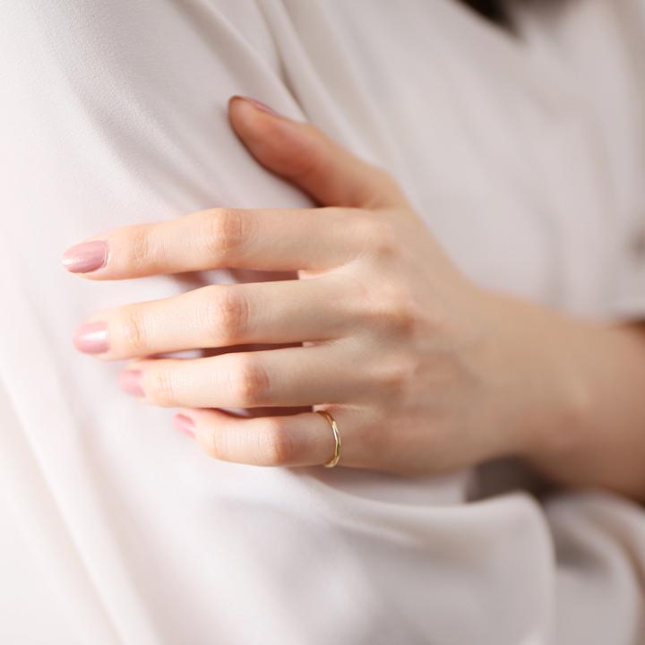 【土日限定2000円OFFクーポン有】 18金 リング k18 ピンキーリング k18リング カットリング S 18k 指輪 レディース 18金指輪 18金リング ピンキー | DEVAS | 06