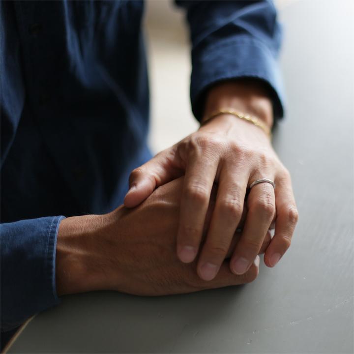 プラチナリング pt950 指輪 シンプル メンズ プラチナ リング レディース カットデザインLL 本物 太め 幅広 プラチナリングメンズ プラチナ指輪 プラチナ950 | DEVAS | 06