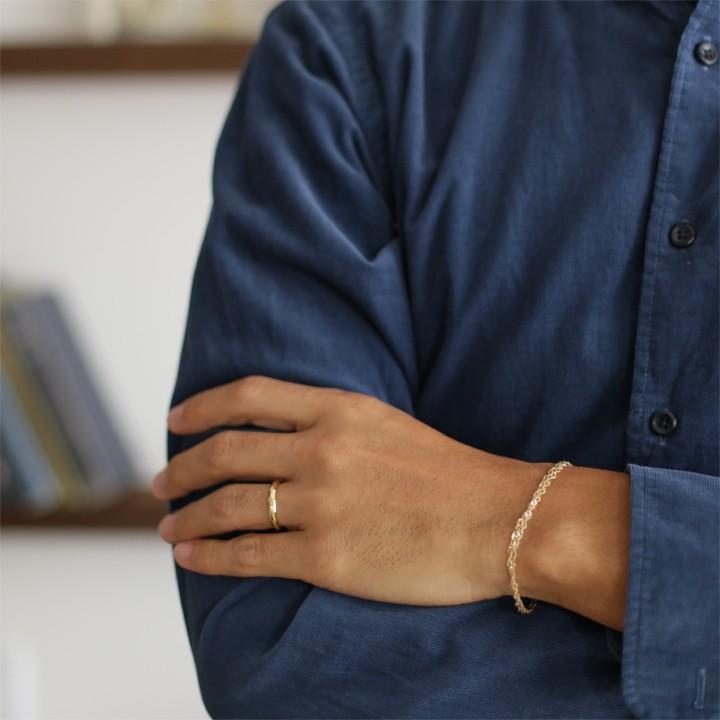 【土日限定5000円OFFクーポン有】 18金 リング k18 k18リング メンズ カットリング カットデザイン LL 18k 指輪 レディース 18金指輪 18金リング | DEVAS | 05