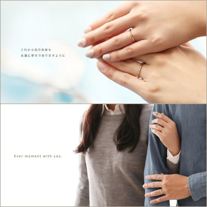 18金 リング k18 ペアリング k18リング ペア カットリング カットデザイン 結婚指輪 マリッジリング 18k メンズ 指輪 レディース 18金指輪 18金リング ゴールド | DEVAS | 03