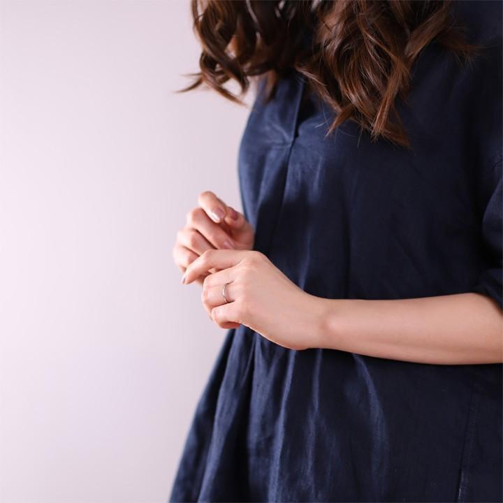 【土日限定2000円OFFクーポン有】 プラチナリング 指輪 プラチナ リング ピンキーリング カットリング カットデザイン S 指輪 レディース プラチナ指輪 | DEVAS | 05