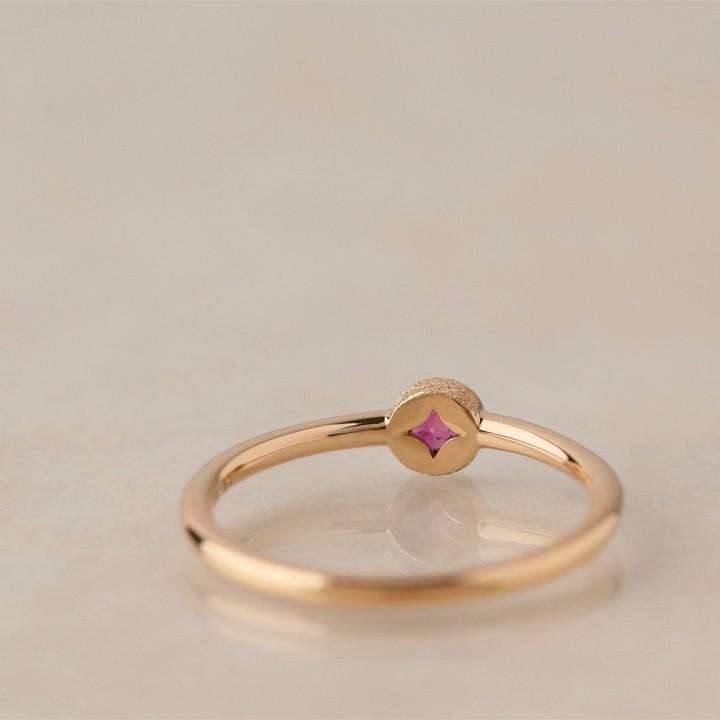 【土日限定3500円OFFクーポン有】 18金 リング k18 k18リング ピンクゴールド 指輪 ルビー 一粒 スターダスト 18k レディース 18金指輪 18金リング | DEVAS | 03