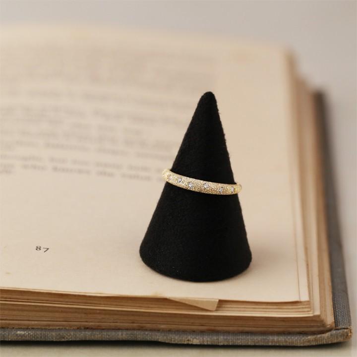 【土日限定5000円OFFクーポン有】 18金 リング k18 k18リング スターダスト ダイヤモンド 18k 指輪 レディース 18金指輪 18金リング刻印 誕生石 | DEVAS | 01