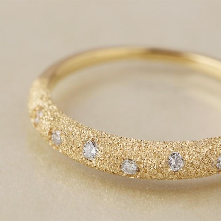 【土日限定5000円OFFクーポン有】 18金 リング k18 k18リング スターダスト ダイヤモンド 18k 指輪 レディース 18金指輪 18金リング刻印 誕生石 | DEVAS | 03