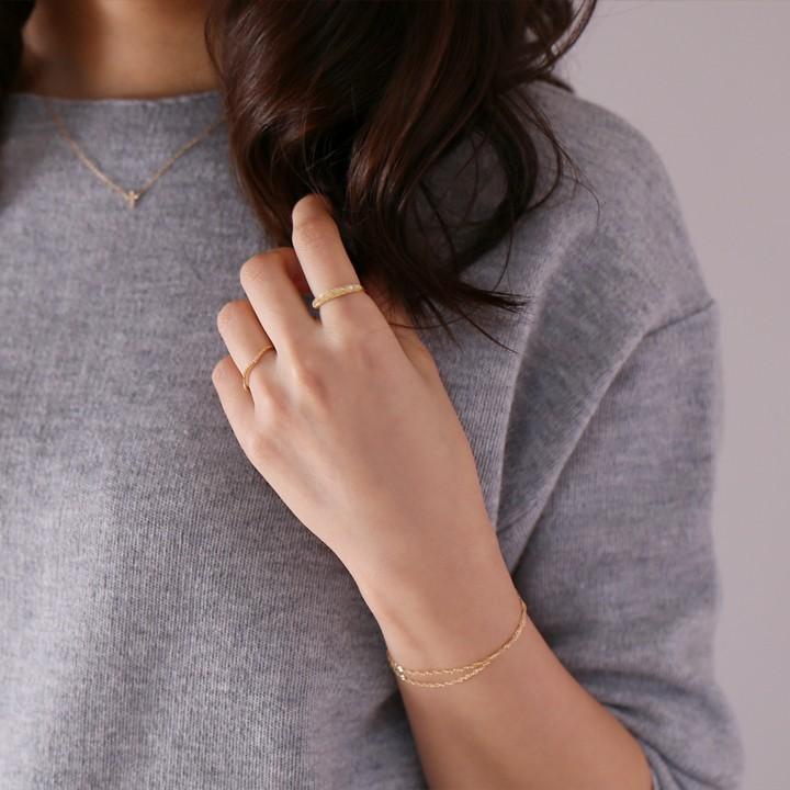 【土日限定5000円OFFクーポン有】 18金 リング k18 k18リング スターダスト ダイヤモンド 18k 指輪 レディース 18金指輪 18金リング刻印 誕生石 | DEVAS | 07