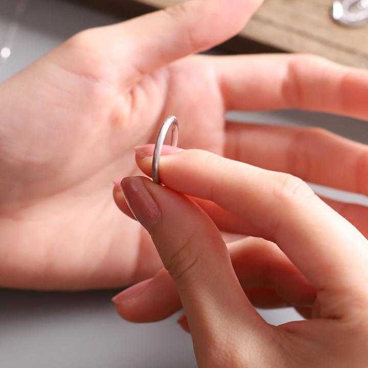 【土日限定4000円OFFクーポン有】  プラチナリング 指輪 プラチナ リング ピンキー ピンキーリング シルク 2mm幅 指輪 レディース プラチナ指輪刻印 | DEVAS | 08