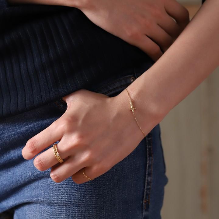 【6/14~15限定5000円OFFクーポン有】18金 リング k18 k18リング メンズ ブロック L 凸凹 2.5mm幅 18k 指輪 レディース 18金指輪 18金リング シンプル ペアの画像