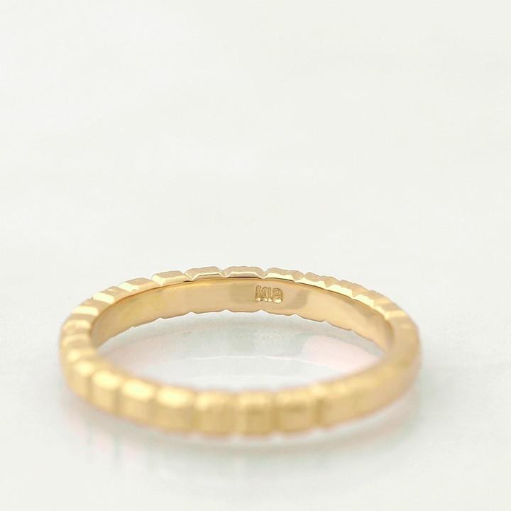 【6/14~15限定5000円OFFクーポン有】18金 リング k18 k18リング メンズ ブロック L 凸凹 2.5mm幅 18k 指輪 レディース 18金指輪 18金リング シンプル ペアの画像