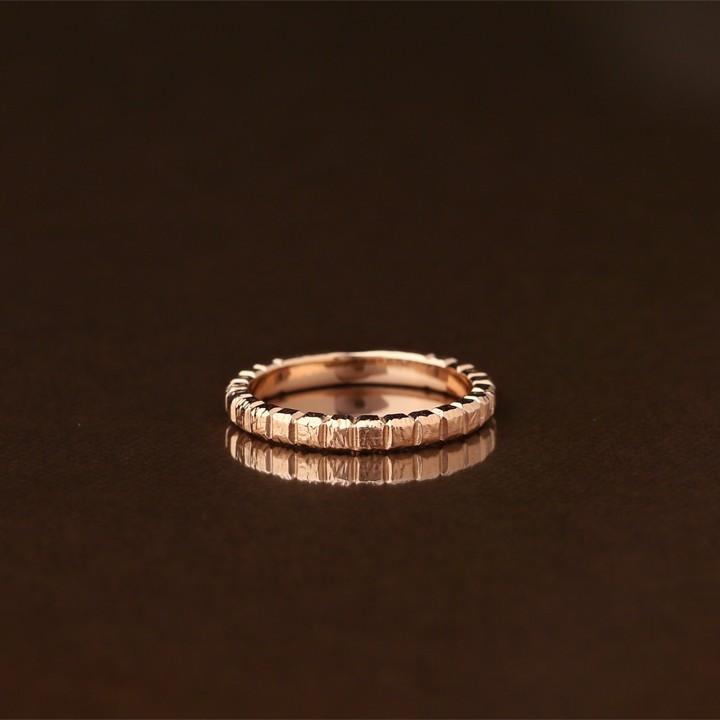 【6/14~15限定5000円OFFクーポン有】18金 リング k18 k18リング ピンクゴールド 指輪 メンズ ブロック L2.5mm 18k レディース 18金指輪 18金リング ペアの画像