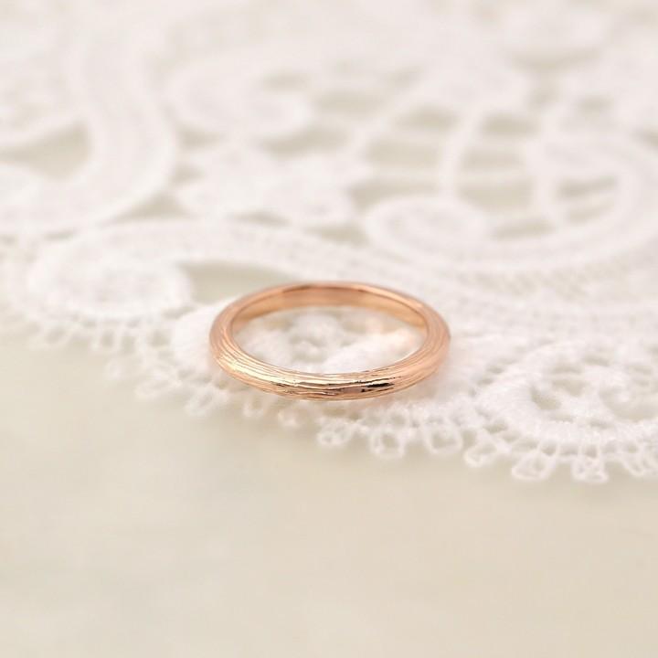 【6/14~15限定5000円OFFクーポン有】18金 リング k18 k18リング ピンクゴールド 指輪 メンズ ライン 2mm幅 18k レディース 18金指輪 18金リング ペアの画像