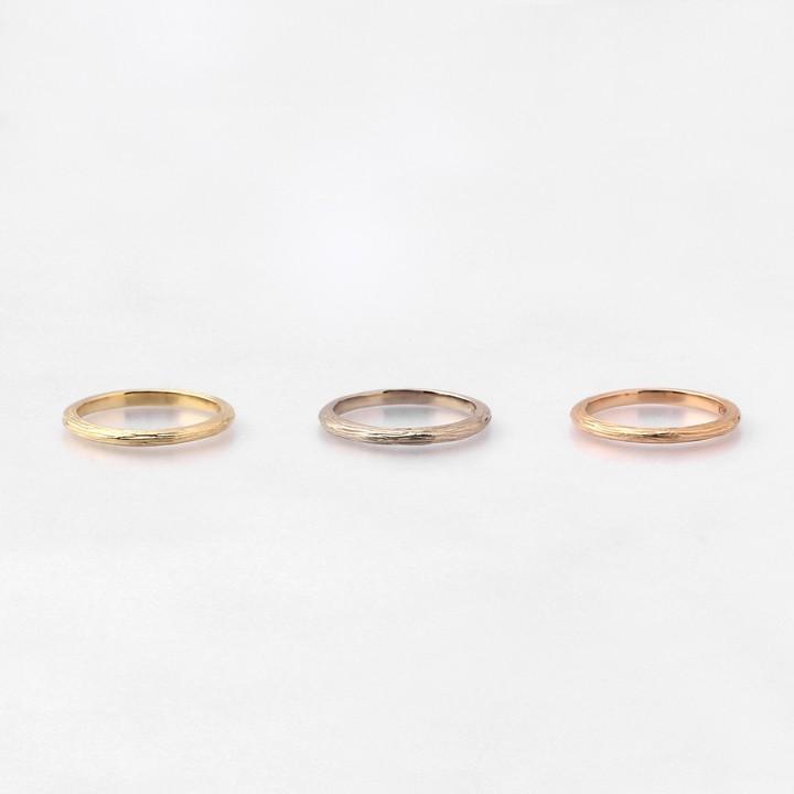 【6/14~15限定5000円OFFクーポン有】18金 リング k18 k18リング ピンクゴールド 指輪 ライン 1.8mm幅 18k レディース 18金指輪 18金リング シンプル ペアの画像