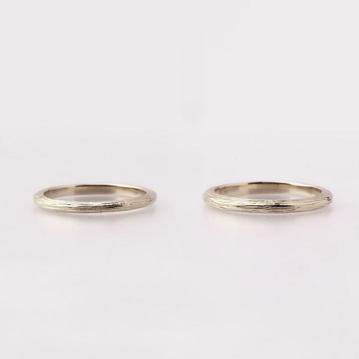 【6/14~15限定5000円OFFクーポン有】18金 リング k18 k18リング ホワイトゴールド 指輪 ライン 1.8mm幅 18k レディース 18金指輪 18金リング ペアの画像