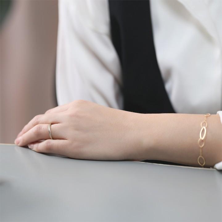 【6/14~15限定5000円OFFクーポン有】18金 リング k18 k18リング ホワイトゴールド 指輪 ライン 1.8mm幅 18k レディース 18金指輪 18金リング ペアの画像