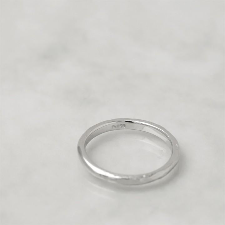 【土日限定2000円OFFクーポン有】 プラチナリング 指輪 プラチナ リング ピンキー ピンキーリング ダメージ 指輪 レディース プラチナ指輪 | DEVAS | 03