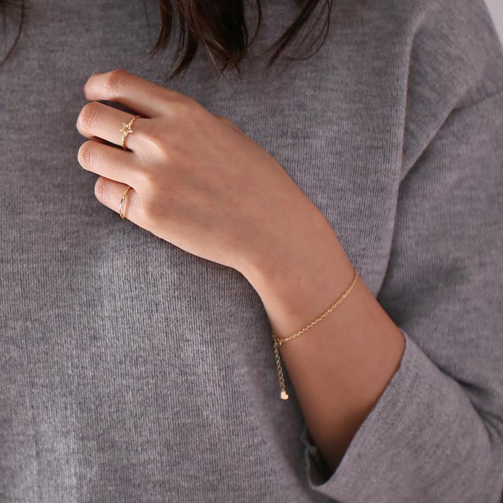 【土日限定2000円OFFクーポン有】 18金 リング k18 ピンキーリング k18リング 星 オープンスター 18k 指輪 レディース 18金指輪 18金リング ピンキー | DEVAS | 09