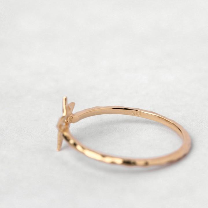 【土日限定2500円OFFクーポン有】  18金 リング k18 ピンキーリング ピンクゴールド 指輪 k18リング スター 18k レディース 18金指輪 18金リング | DEVAS | 04