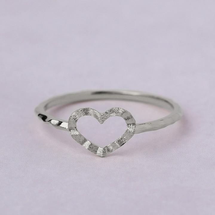 プラチナリング 指輪 プラチナ リング ハート オープンハート pt950 pt 指輪 レディース プラチナ指輪 シンプル 本物 地金 華奢 細い 普段使い ピンキーリング | DEVAS | 03