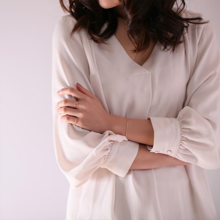 【土日限定2000円OFFクーポン有】 18金 リング k18 ピンキーリング ピンクゴールド 指輪 k18リング 六角形 18k レディース 18金指輪 18金リング | DEVAS | 06