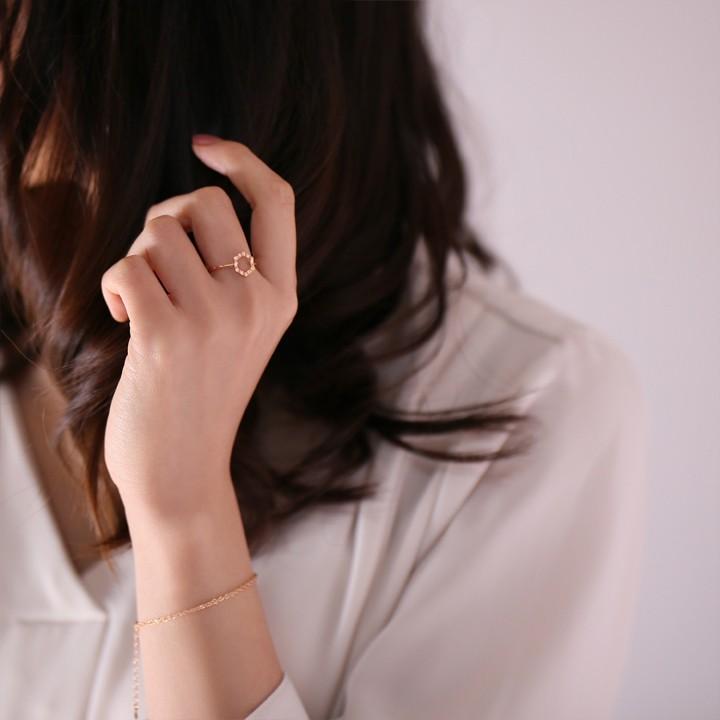 【土日限定2000円OFFクーポン有】 18金 リング k18 ピンキーリング ピンクゴールド 指輪 k18リング 六角形 18k レディース 18金指輪 18金リング | DEVAS | 07