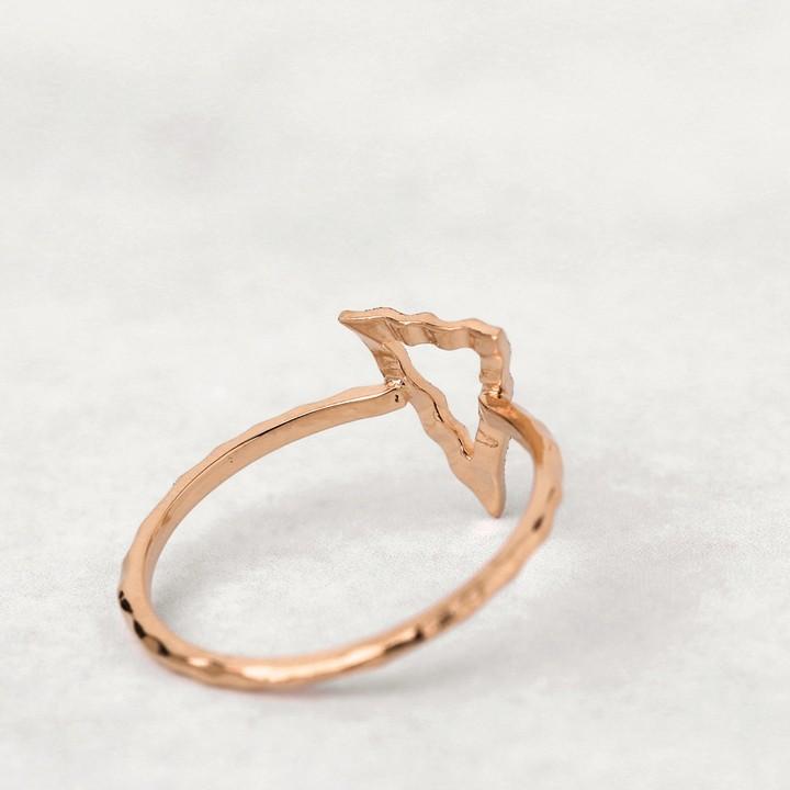 【土日限定2000円OFFクーポン有】 18金 リング k18 ピンキーリング ピンクゴールド 指輪 k18リング三角形 18k レディース 18金指輪 18金リング | DEVAS | 03