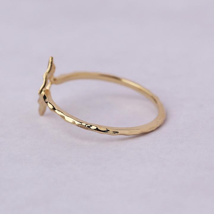 【土日限定2000円OFFクーポン有】 18金 リング k18 ピンキーリング k18リング ひし形 ロンバス 18k 指輪 レディース 18金指輪 18金リング ピンキー | DEVAS | 04