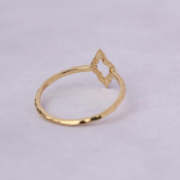 【土日限定2000円OFFクーポン有】 18金 リング k18 ピンキーリング k18リング ひし形 ロンバス 18k 指輪 レディース 18金指輪 18金リング ピンキー | DEVAS | 05